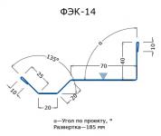 ФЭК-14 нащельник узла стыка панелей
